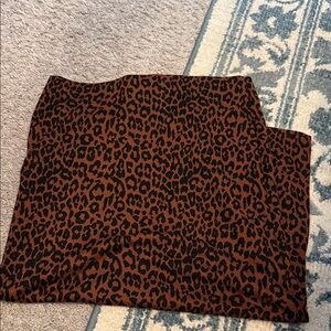 Leopard Print Pencil Skirt